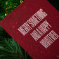 Screenprinted Christmas Cards | Merry Something - RED